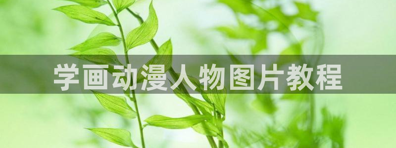 动漫天堂软件：学画动漫人物图片教程